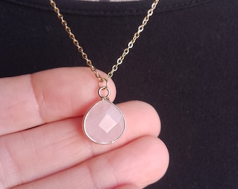 Collier quartz rose