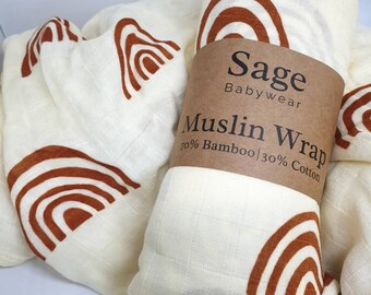 rainbow muslin wrap