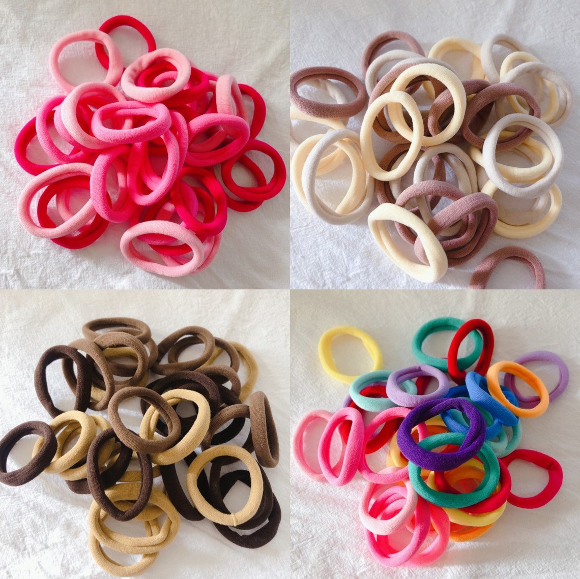 30pcs Nylon Hair Ties Pack/ Hair ties set/ Rubber hair rope/ Etsy