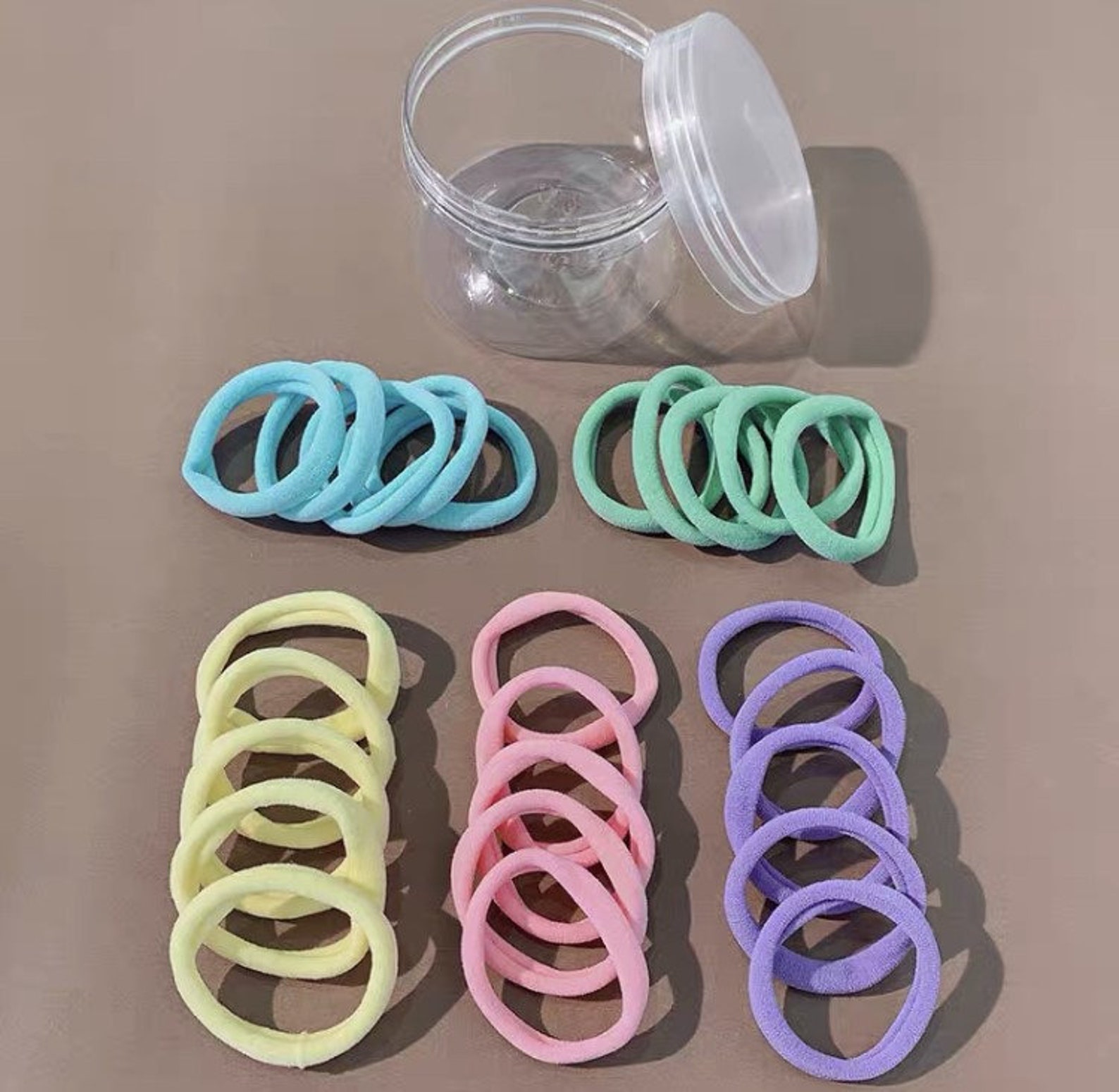 Nylon Hair Tie Set/ Polyester Hair Ties/ Colorful Hair Rope/ Etsy