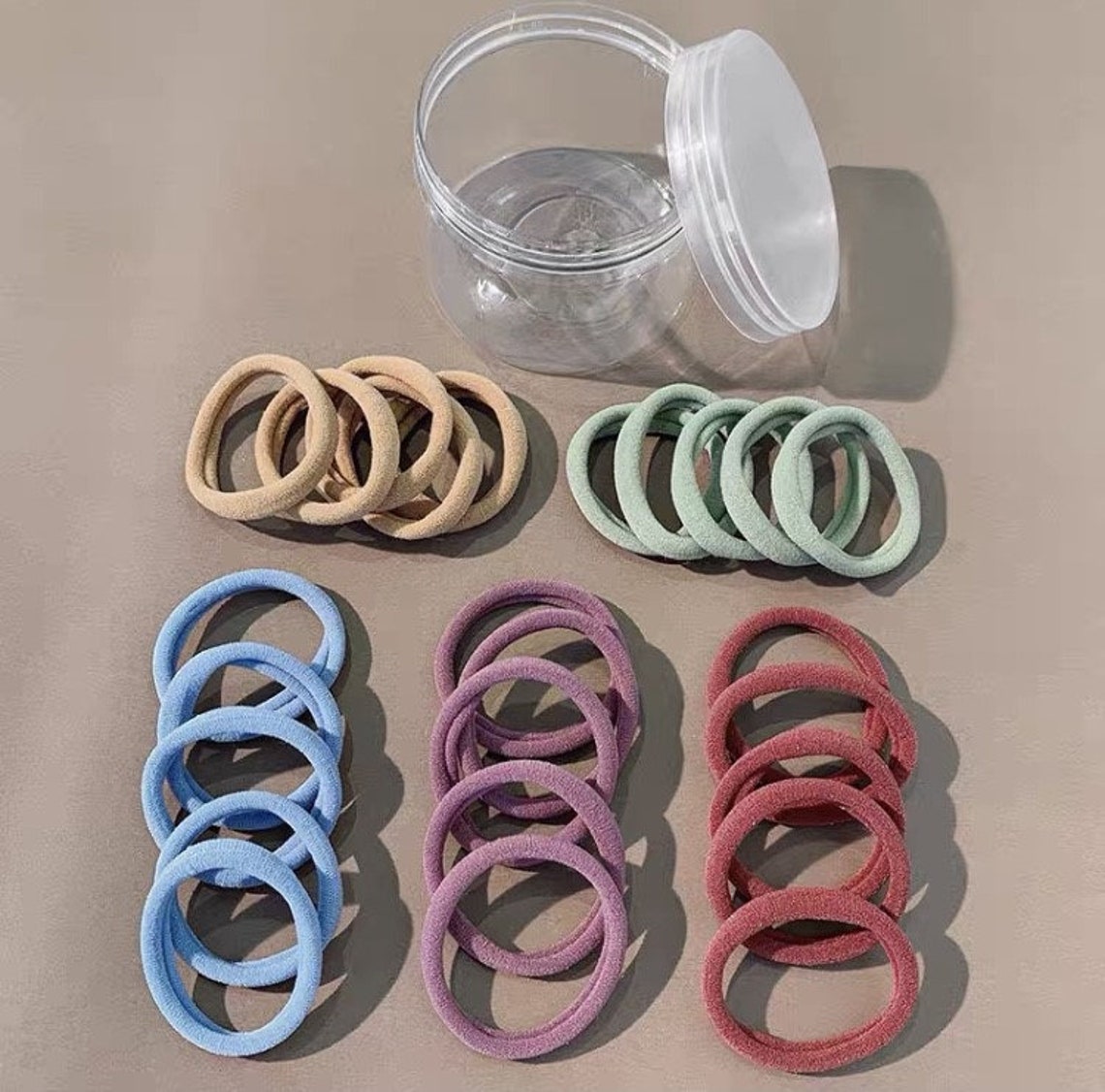 Nylon Hair Tie Set/ Polyester Hair Ties/ Colorful Hair Rope/ Etsy
