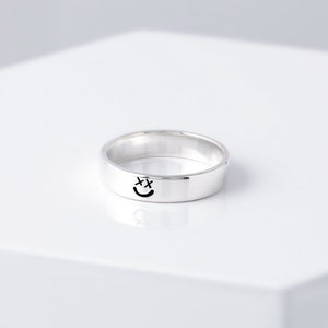 XX Smiley Face Ring, Louis Tomlinson Inspired XX Smiley Engraved Ring, One Direction Ring, Only for The Brave.