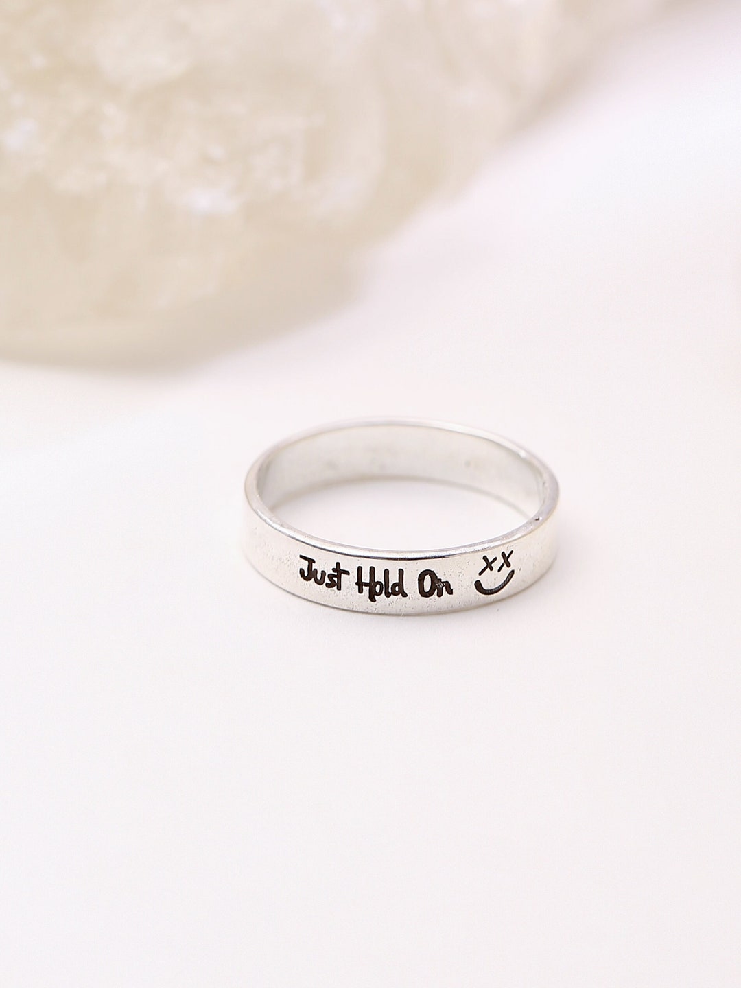 XX Smiley Face Ring Louis Tomlinson Just Hold on With XX 