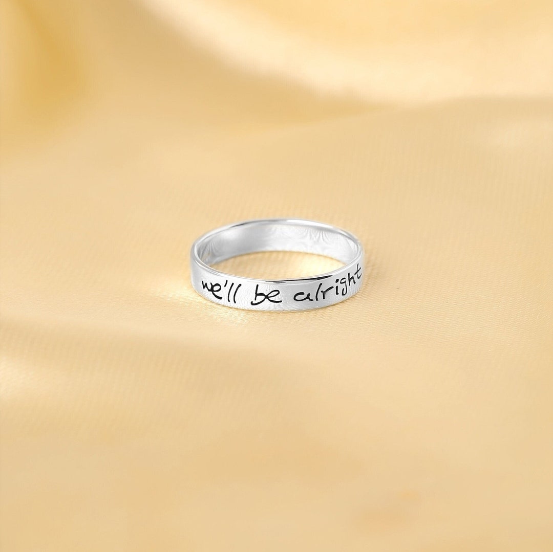 We'll Be Alright Ring Harry Styles Rings Girl Almighty Etsy