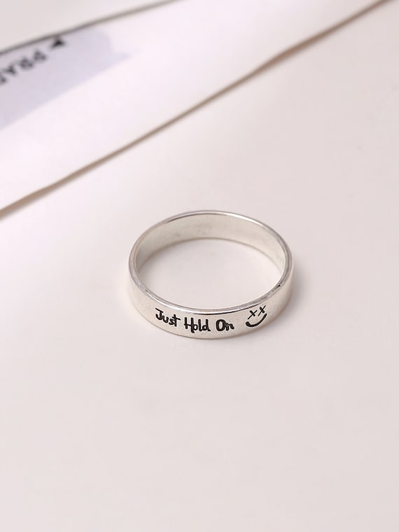 XX Smiley Face Ring Louis Tomlinson Just Hold on With XX 