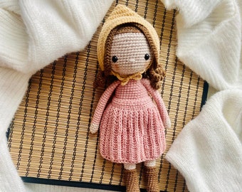 Crochet Girl Doll | Handmade Amigurumi Toy, Nursery Decor