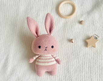 Amigurumi Crochet Handmade Pink Bunny English PDF Pattern