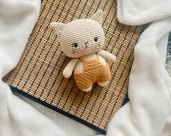 MEOW- Amigurumi crochet cat English pdf pattern