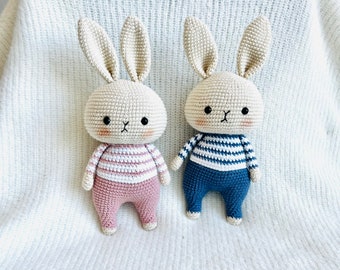 Handmade Crochet Bunny Pattern & Amigurumi PDF Pattern