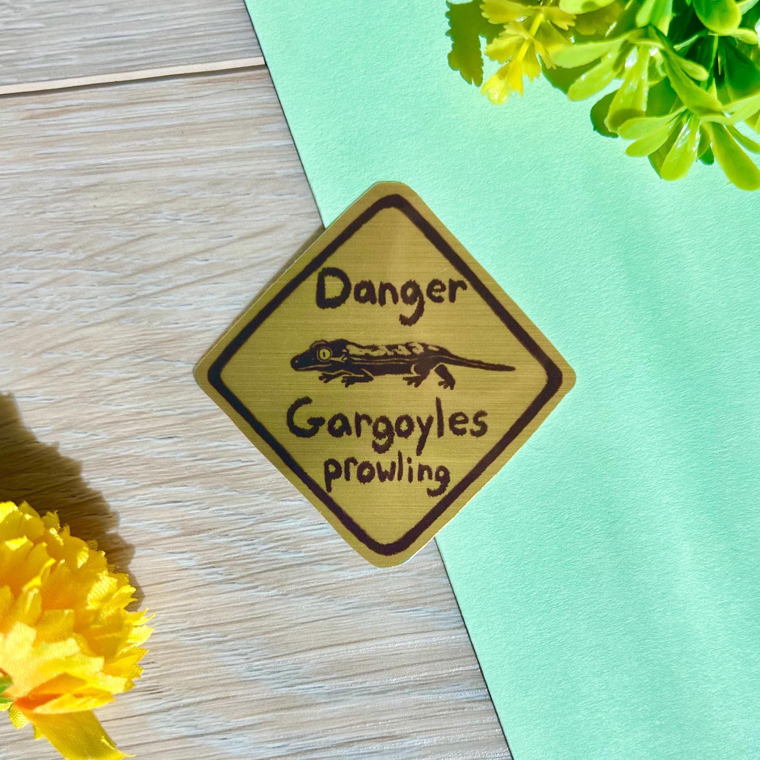 Crested, Leopard, Gargoyle, Leachianus Gecko, Frog Warning Sticker