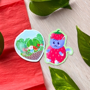 Rosie & Merengue Stickers: Glossy Waterproof Decals