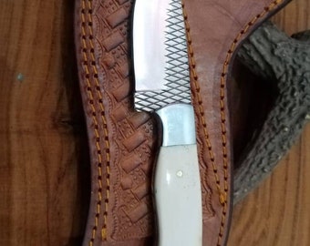 Custom hand Made full Tang farrier rasp steel cowboy knife...