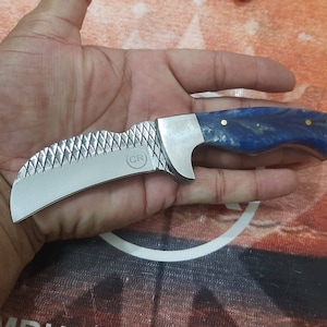 Custom Hand Made full tang farrier rasp steel cowboy knife...
