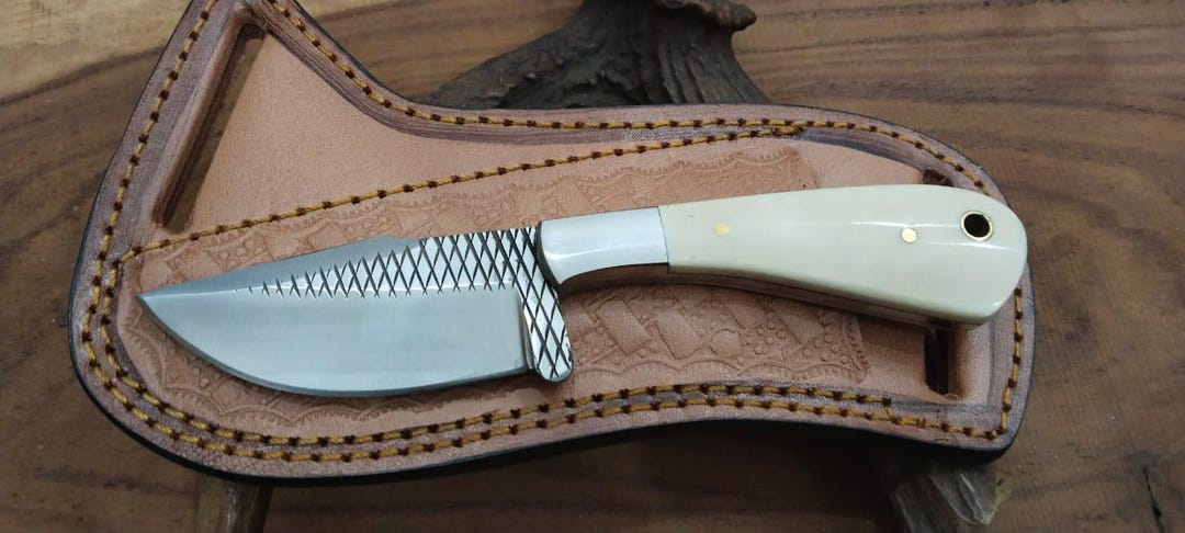 Custom Hand Made Full Tang Rasp Steel Cowboy Skinner Knife, - Etsy