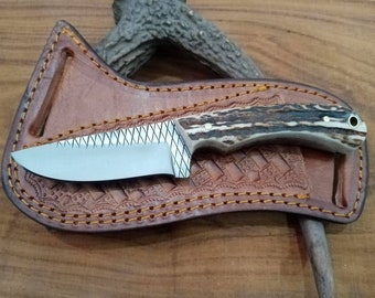 Custom hand Made full Tang farrier rasp steel cowboy knife...