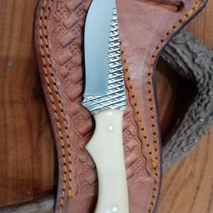 Custom Hand Made full Tang farrier rasp steel cowboy knife...