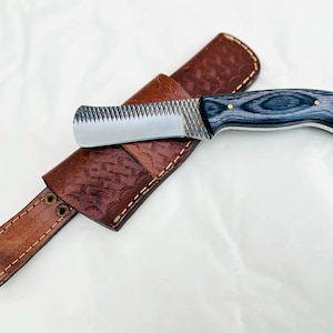 Custom hand Made full Tang farrier rasp steel cowboy knife