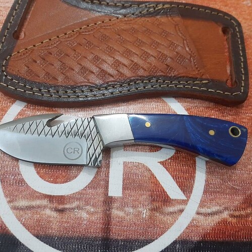 Custom hand Made full Tang farrier rasp steel cowboy knife