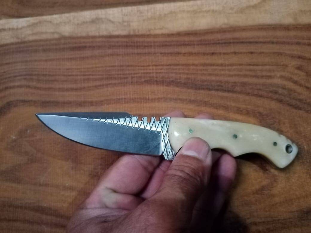 Custom Hand Made Full Tang Farrier Rasp Steel Cowboy Knife.. - Etsy