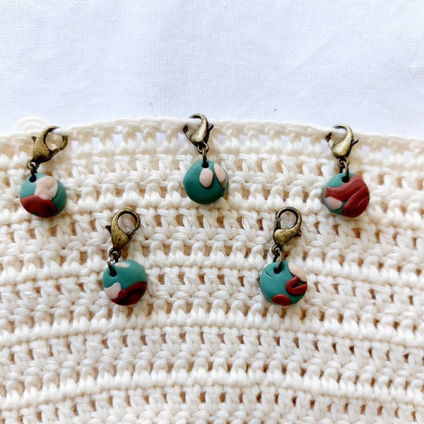 Polymer Clay Stitch Markers Etsy