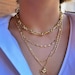 18k Gold-filled • Elegant Large Staple Chain • Solid Link Necklace ...