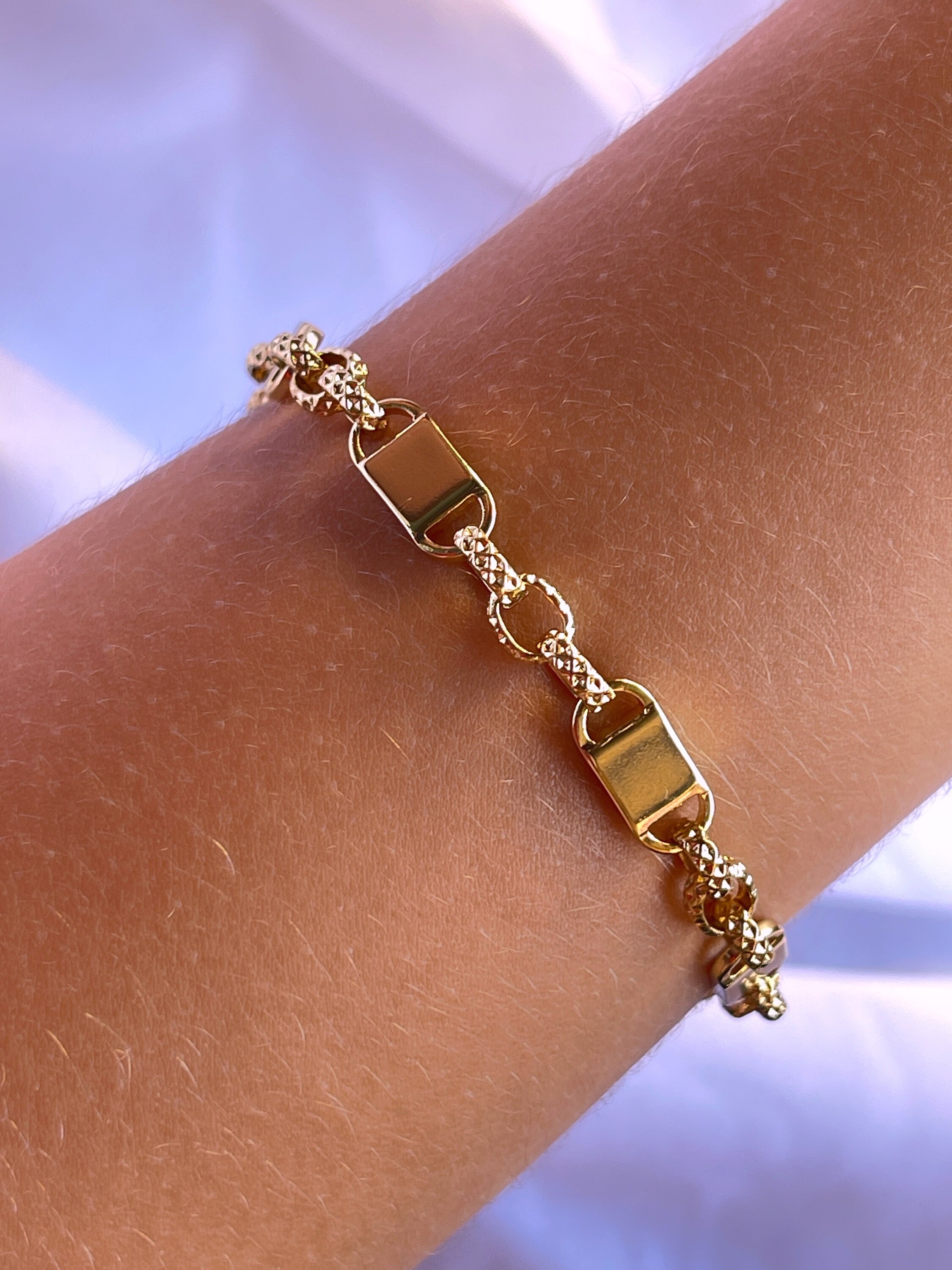 18K Gold • Bracelet With Gold Balls • Trendy Gold Bracelets