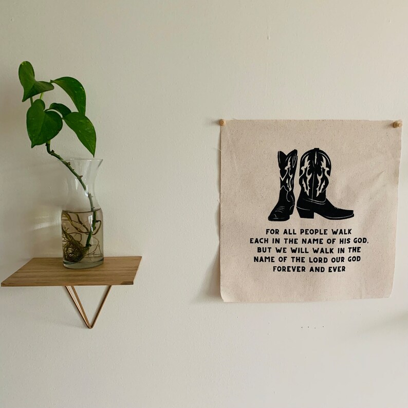 Bible Verse Hanging Wall Art, Canvas Flag Banner, Wall Hanging, Custom Wall Banner, Cotton Wall Art, Canvas Wall Hanging,