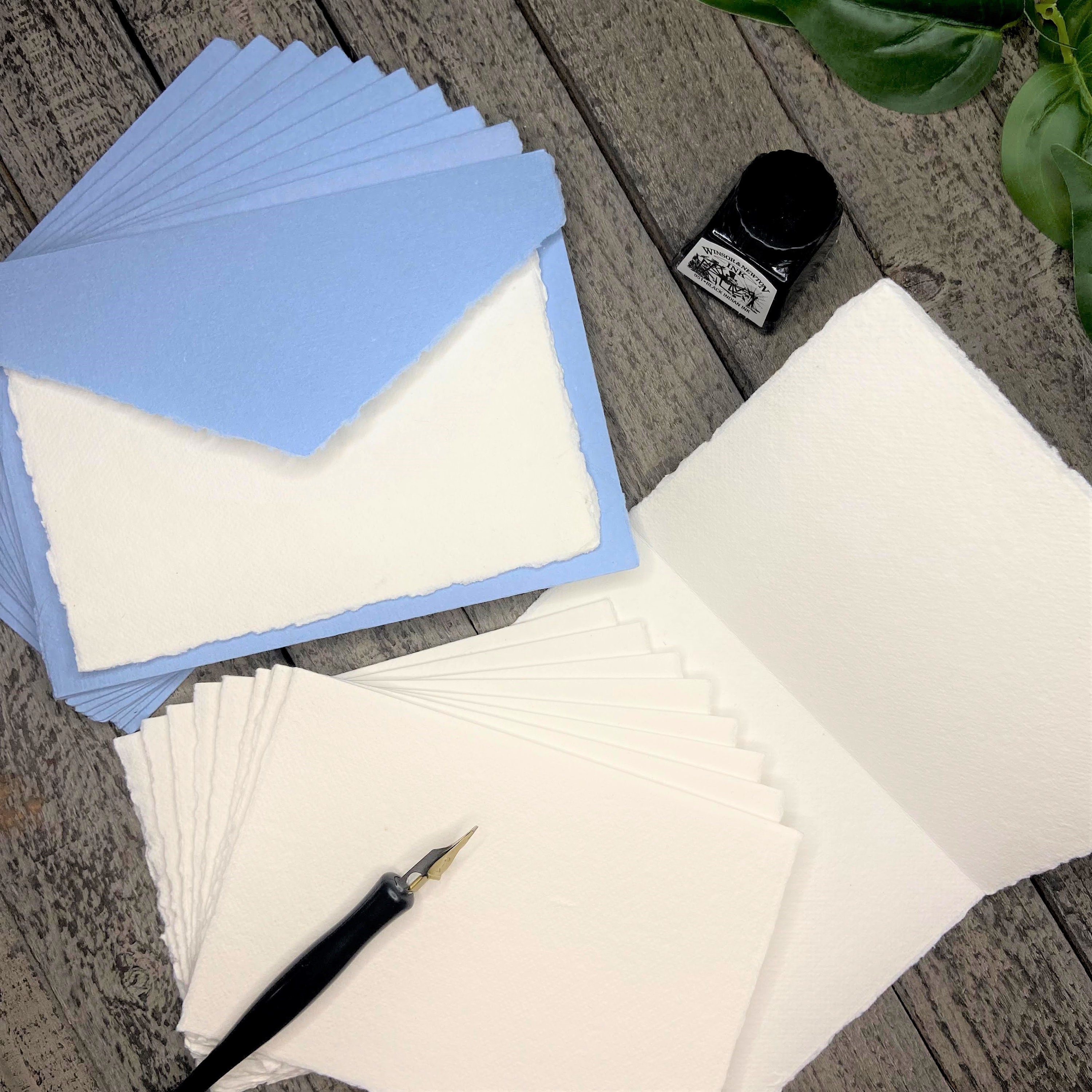 deckle edge blank cards