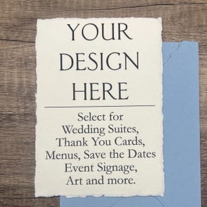 Individueller Digitaldruck auf handgeschöpftem Baumwollpapier | Hochzeitseinladungen, Antwortkarten & Briefpapier | Zusatzservice