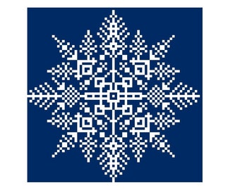 Winter Snowflake III - Christmas Snow - Geometric - Cross Stitch Pattern