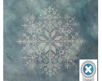 Winter Snowflake cross stitch pattern