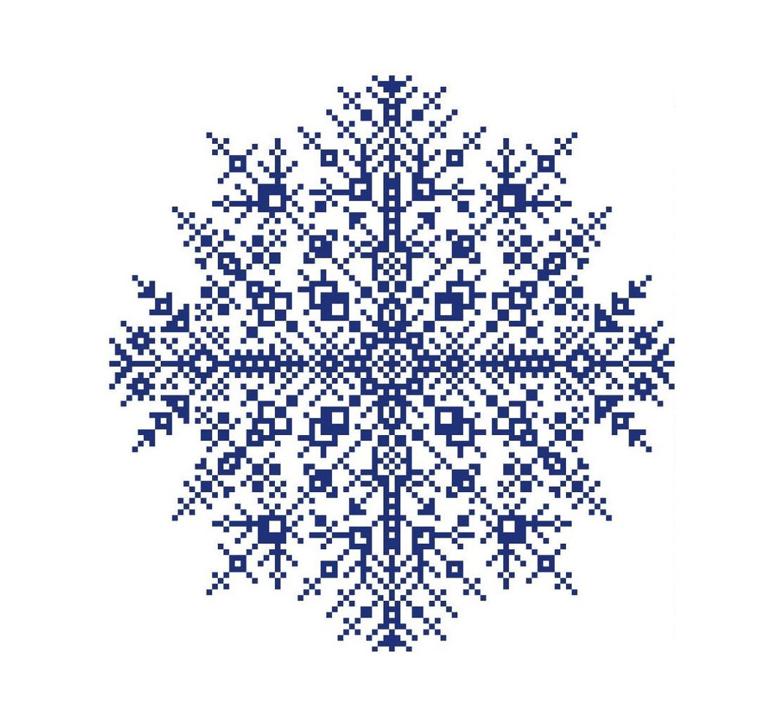 Winter Snowflake II Cross Stitch Pattern - Etsy