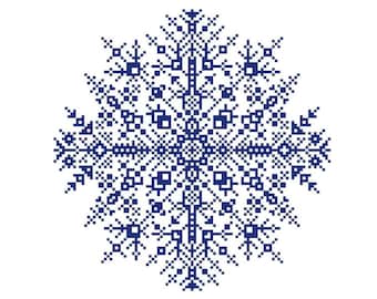 Winter Snowflake II Cross Stitch Pattern