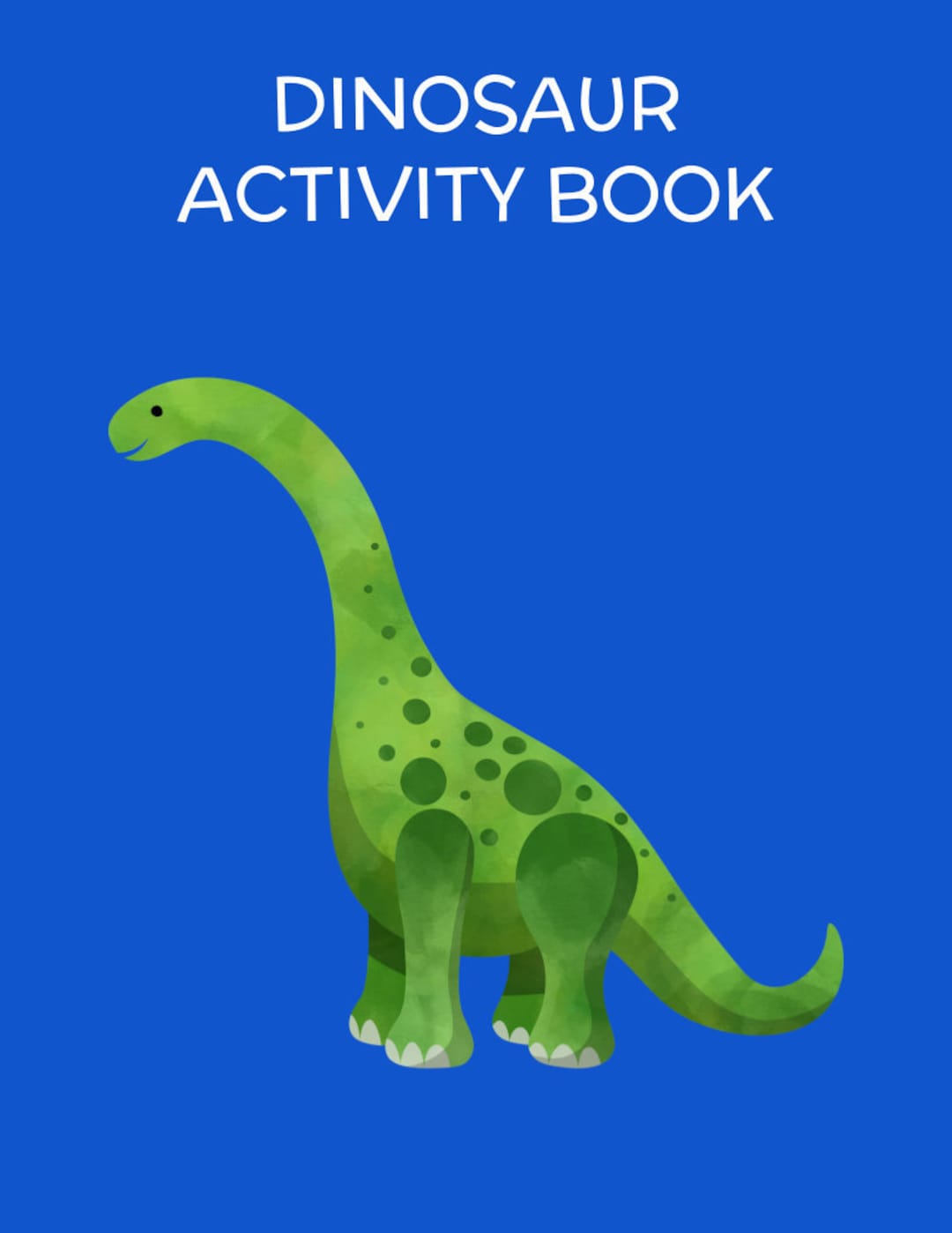 Dinosaur Activity Book and Coloring Pages, Instant Download PDF