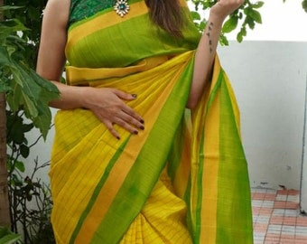 Uppada pattu small checks saree