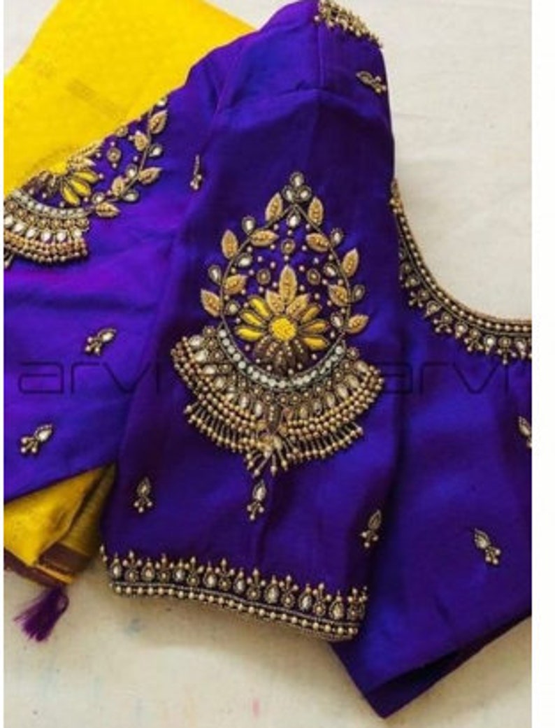 Maggam Work Blouse Tailoring Service by Price Saree Blouse - Etsy