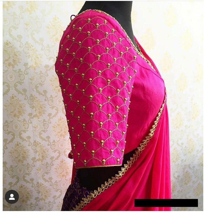 Maggam Work Blouse Tailoring Service by Price Saree Blouse - Etsy