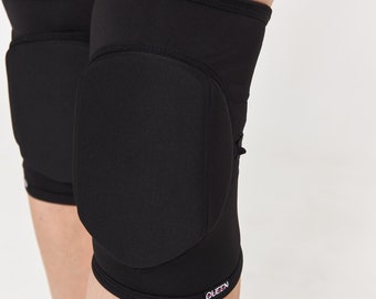 Black Knee Pads with Grip for Pole Dance | Dance Costume | Basketball | Volleyball Gift for Daughter