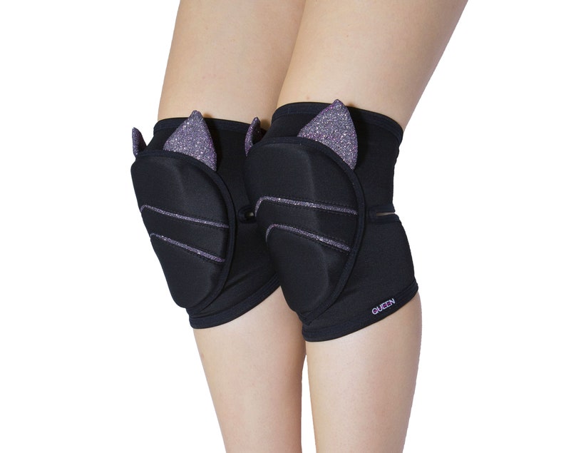 Cute cat knee pads for pole dance red soft knee pads knee Etsy