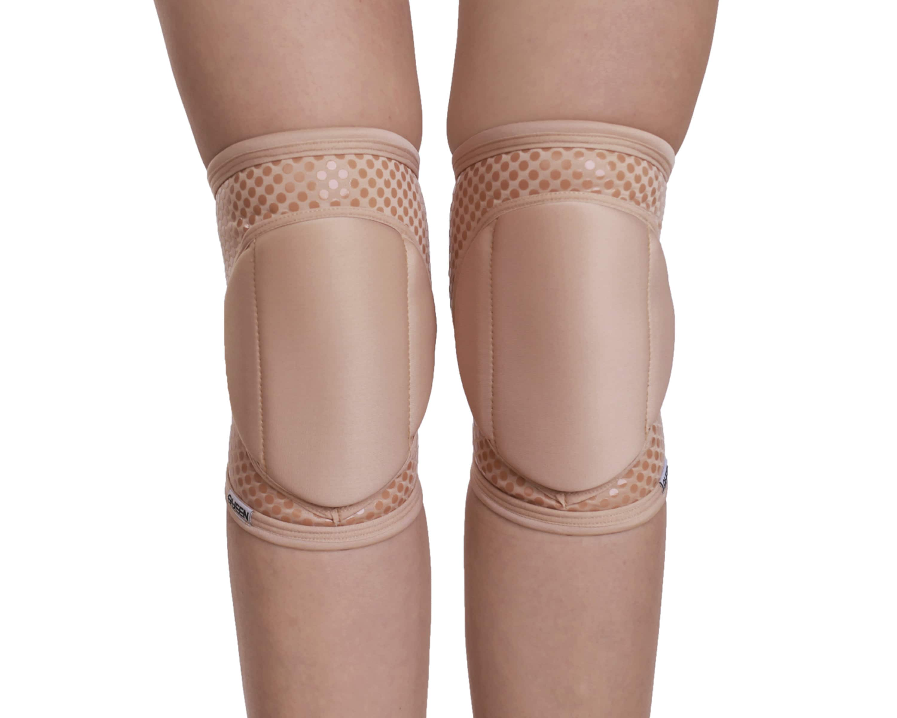 Grip Knee Pads for Dance, Beige Pole Dance Knee Pads, Dance