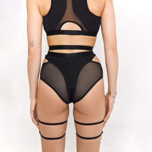 Black Garter Belt for Women, Handmade in Ukraine, Sexy Lingerie Access, Ladies Sexy Garter, Women&#39;s Lingerie