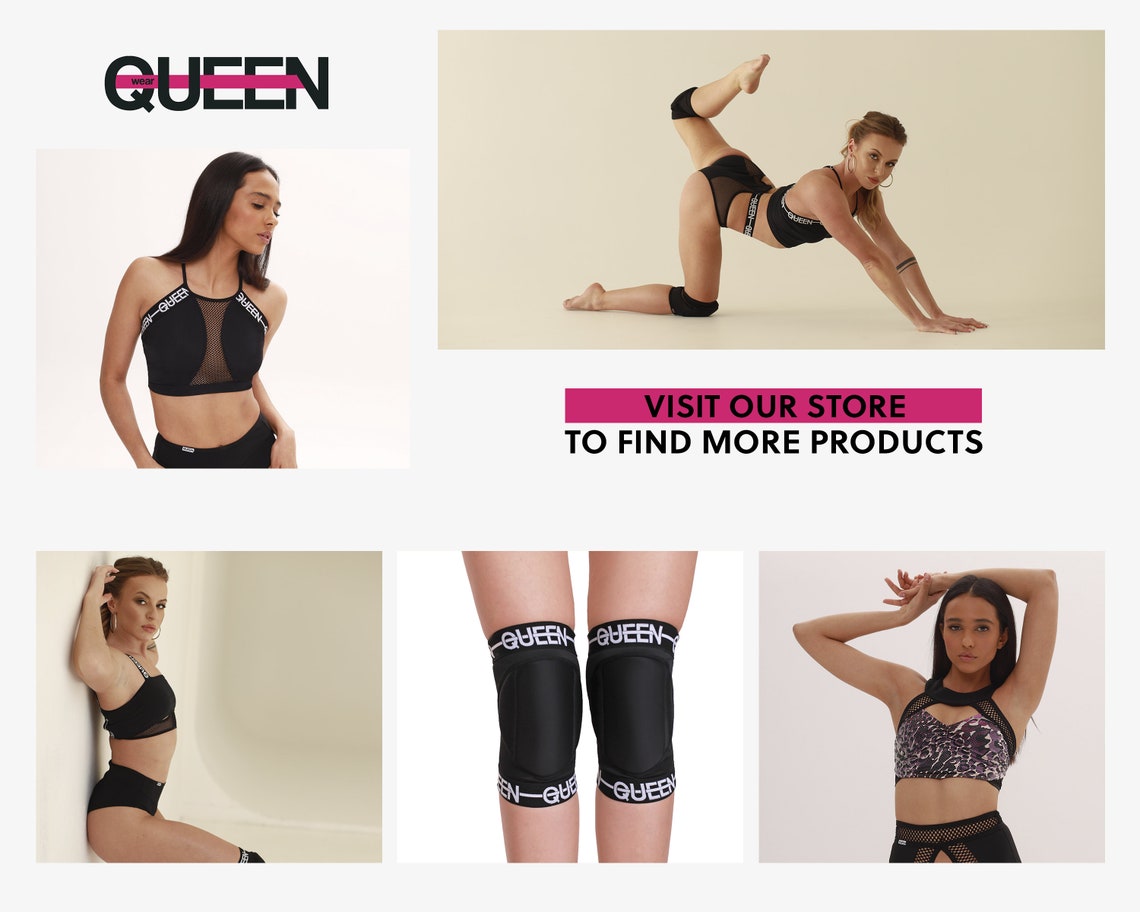 Pole Dancing Grip Knee Pads Pole Dance Queen Pole Wear Etsy