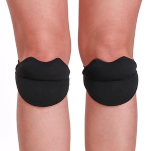 Leuke zwarte kniebeschermers voor paaldansen, kniebeschermers, kniebeschermers voor dans, paaldansen op de vloer, schuifkniebeschermers, grote maat kniebeschermers