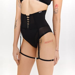 Garter Belt: Exotic Dancewear, Pole Dance Outfit - Corset for Sexy Strip Choreography & Accessories. Handmade gift for Dance Lovers