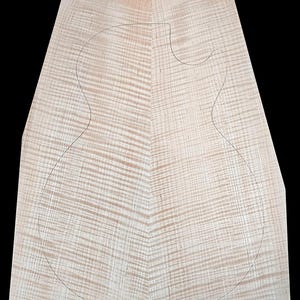 Figured 5a curly maple droptop glued guitar top