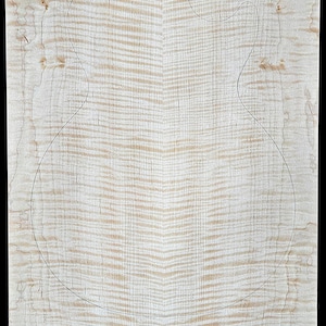 Figured 5a curly maple droptop glued guitar top