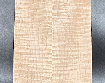 Curly Maple Headstock Veneer-Bookmatched-High Quality Wood (21" x 6" x 1/4")