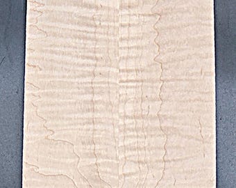 Curly Maple Headstock Veneer-Bookmatched-High Quality Wood (21" x 6" x 1/4")