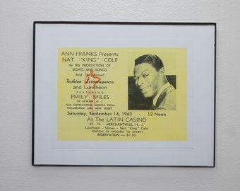 Nat King Cole at the Latin Casino 8.5x11 mini poster