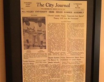 Rare Philadelphia Newspaper from 1957 8.5x11inch